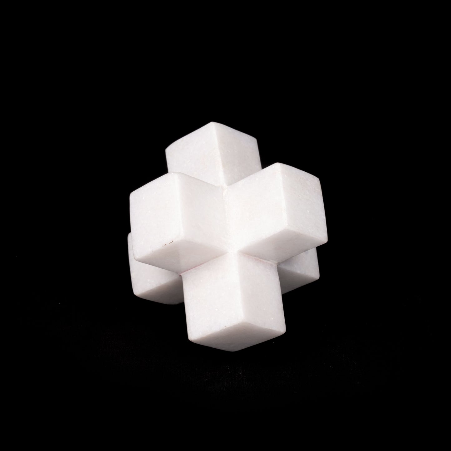 Black & White Marble Cubical Cross