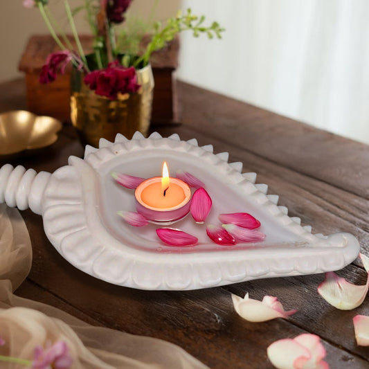 Conch Shell Shaped Urli | Multipurpose Bowl for Home Decor