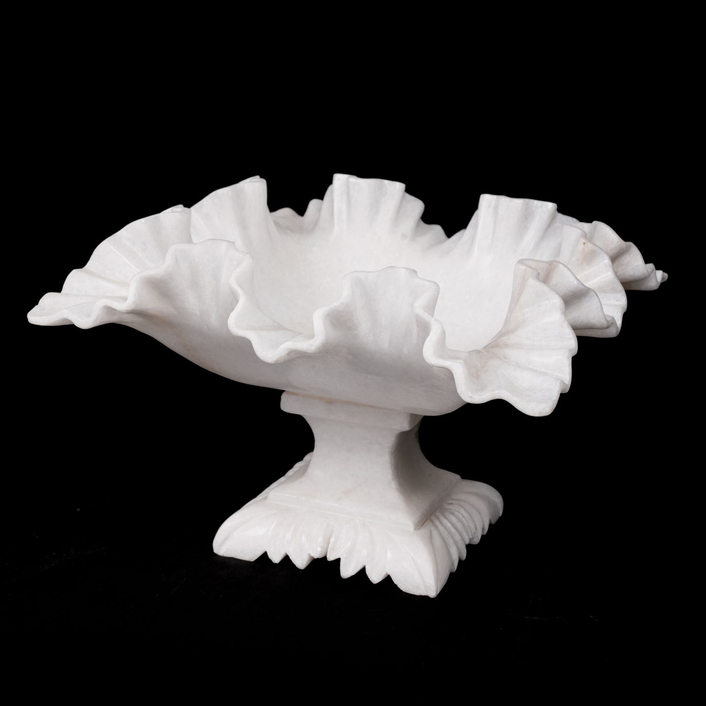 Flower Standing Multipurpose White Marble bowl