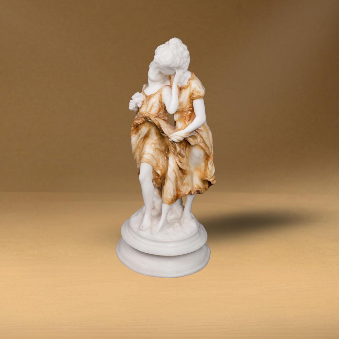 Mother & Daughter Roman Style Desk Statue