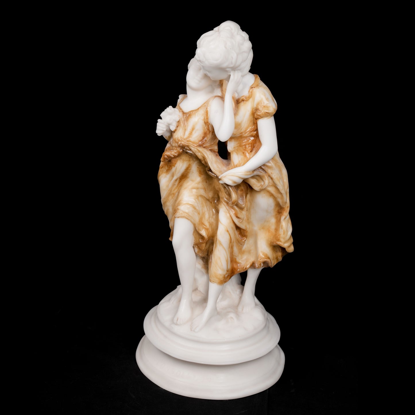 Mother & Daughter Roman Style Desk Statue