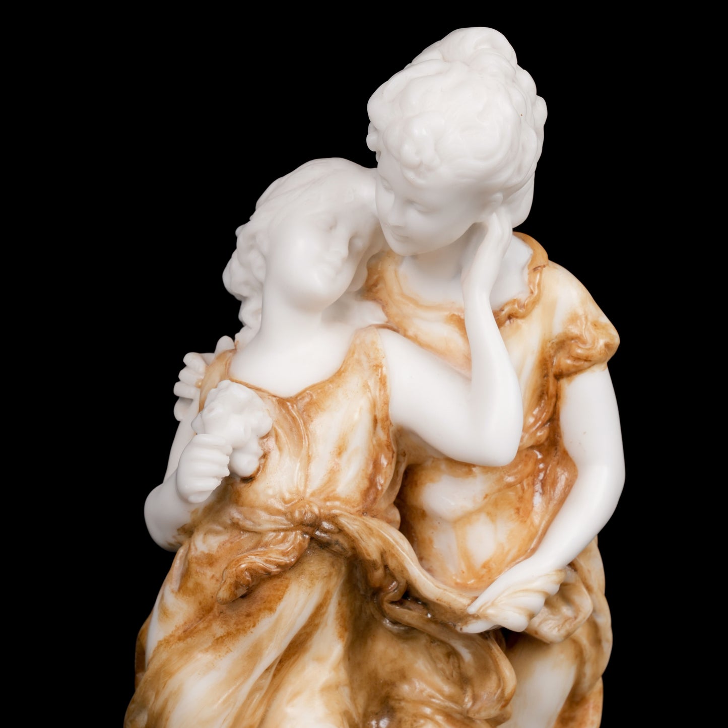Mother & Daughter Roman Style Desk Statue