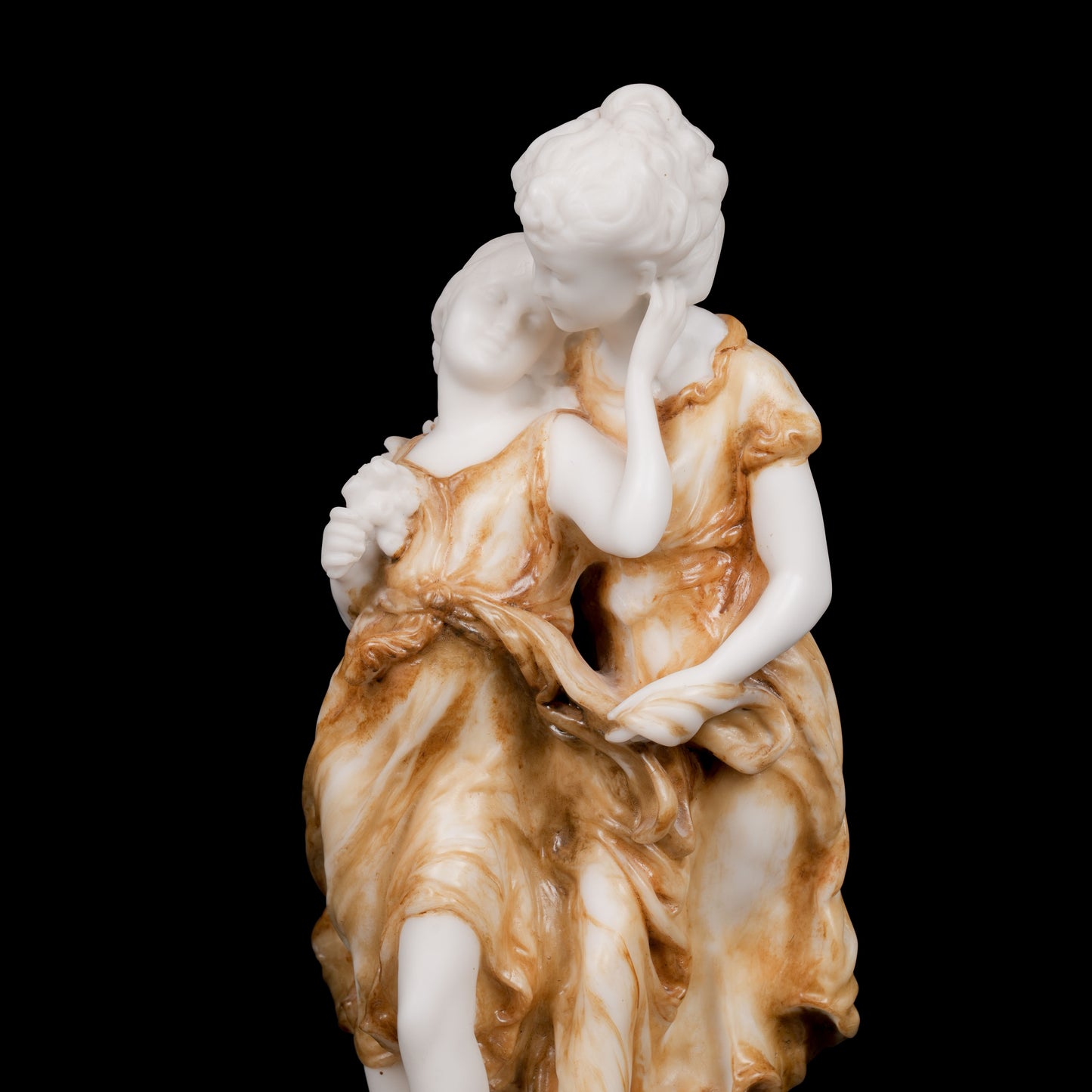Mother & Daughter Roman Style Desk Statue