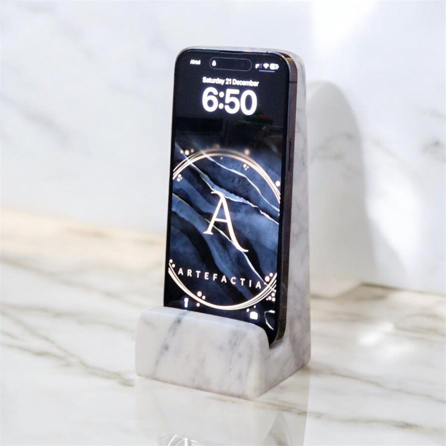 Natural Marble Phone Holder