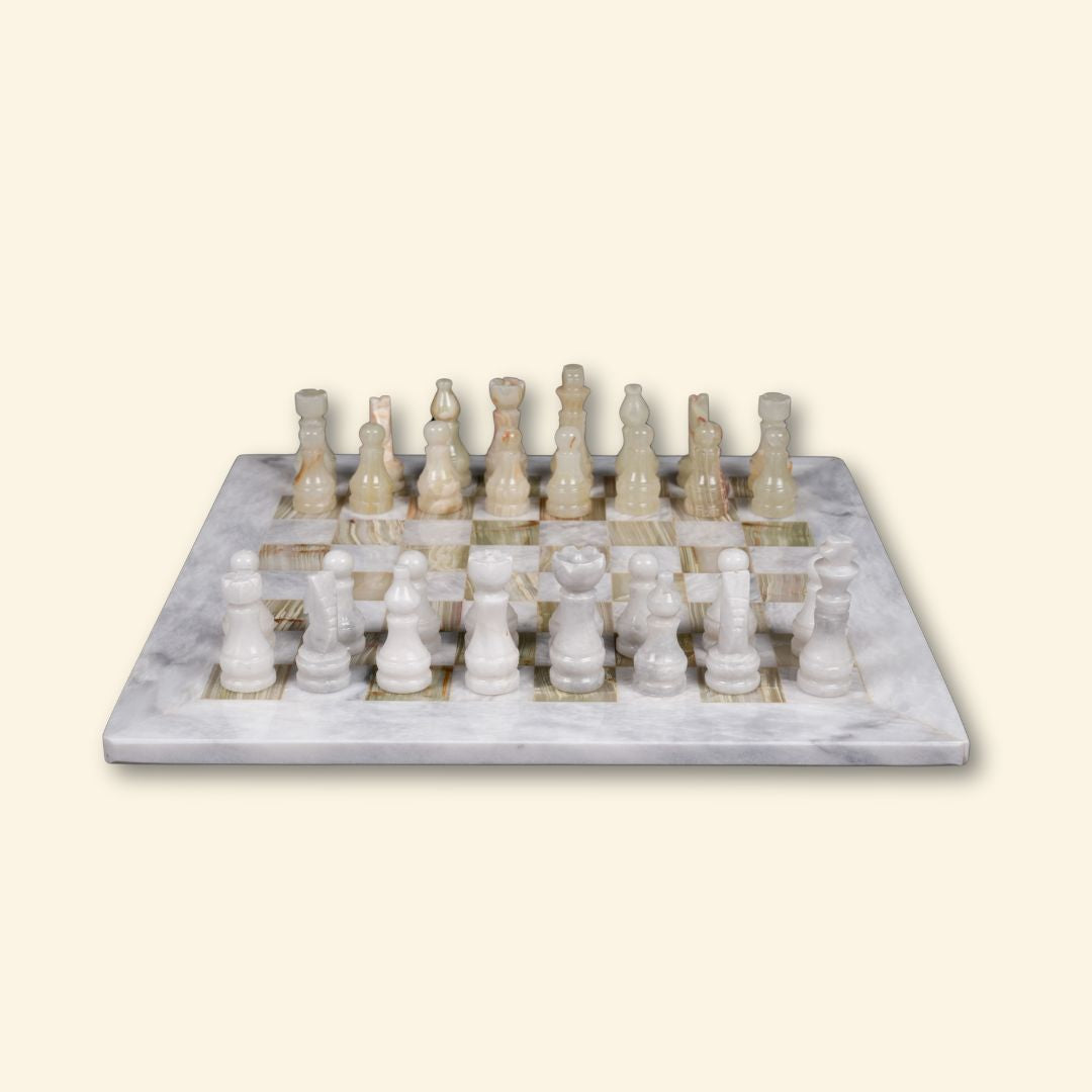 Juego de ajedrez de ónix | Objeto de colección hecho a mano en Jaipur