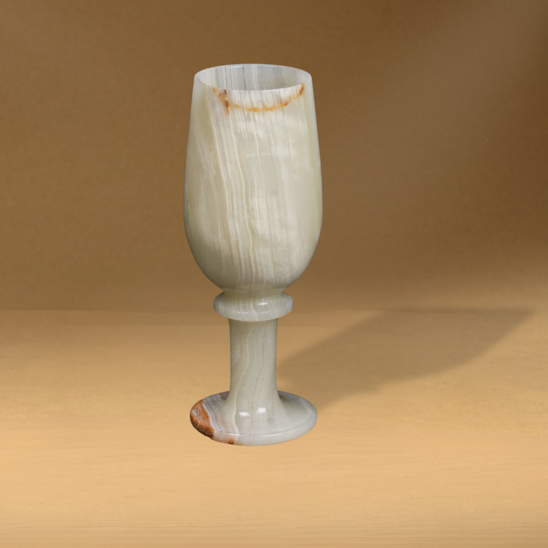 Onyx natural stone Wine Glass drinkware