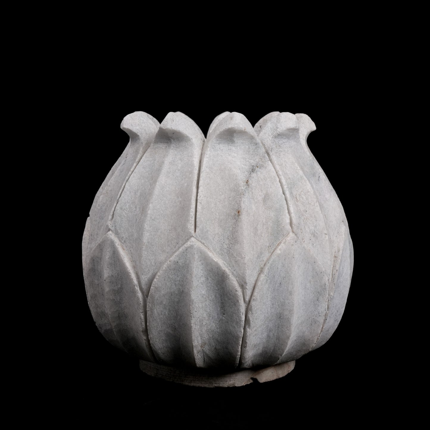 Outdoor White Marble Flower Pot