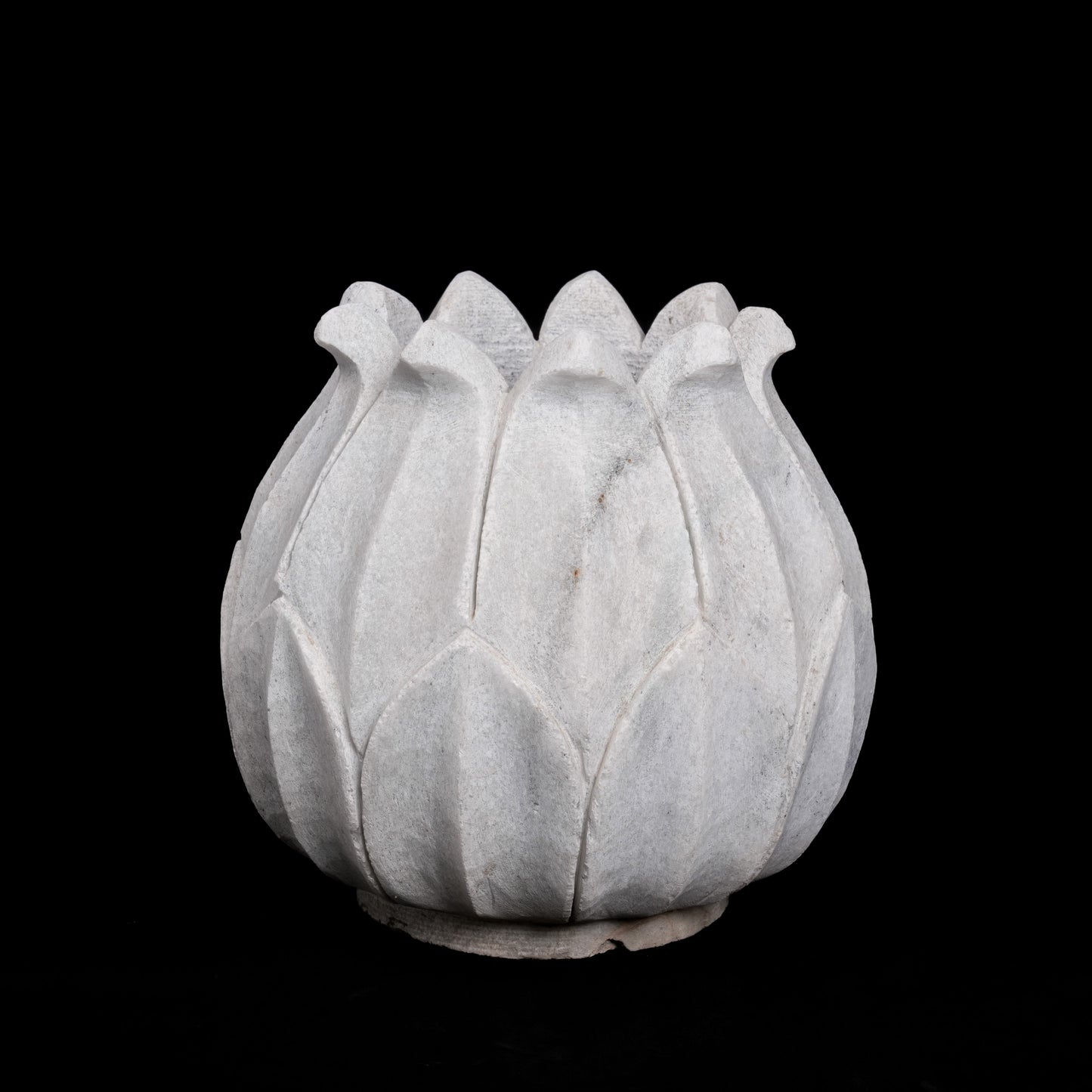 Outdoor White Marble Flower Pot