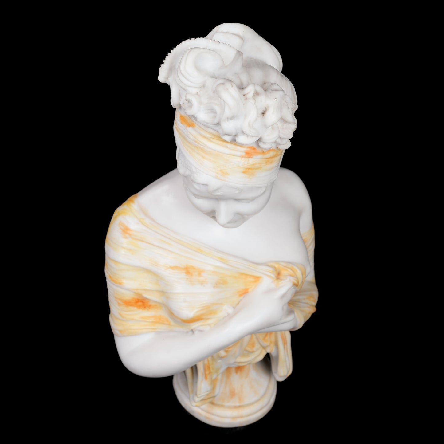 Renaissance Lady Sculpture white marble