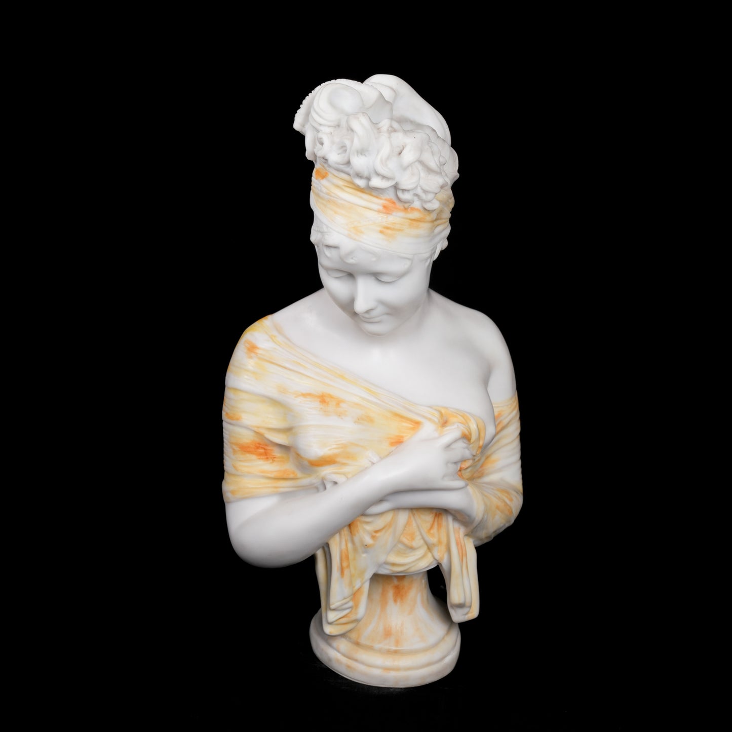 Renaissance Lady Sculpture white marble