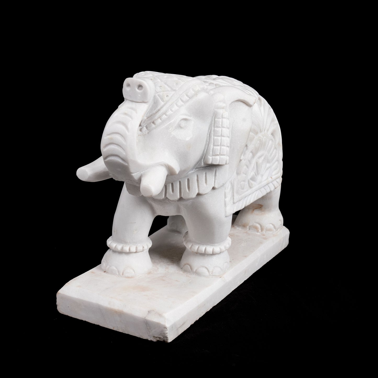 Royal Indian Elephant White Marble