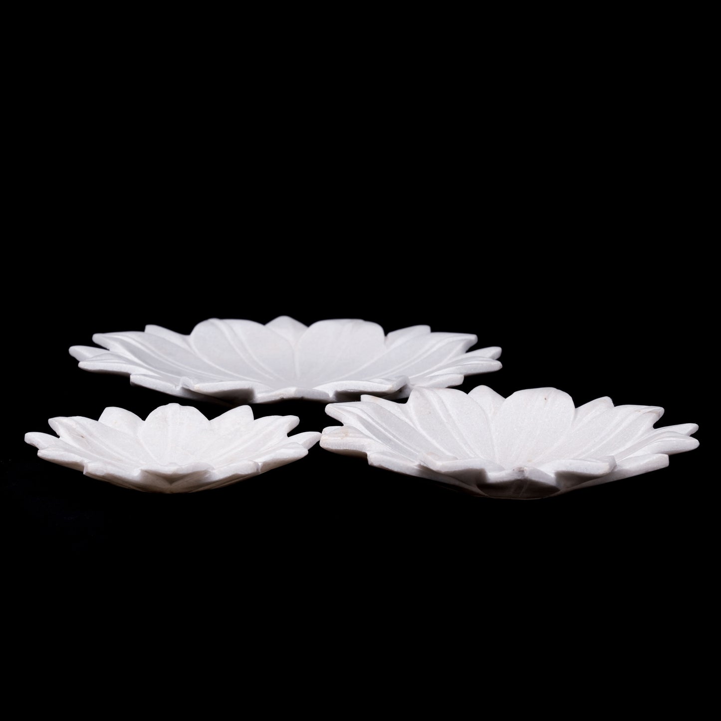 Royal White Lotus Shaped Deep Plate