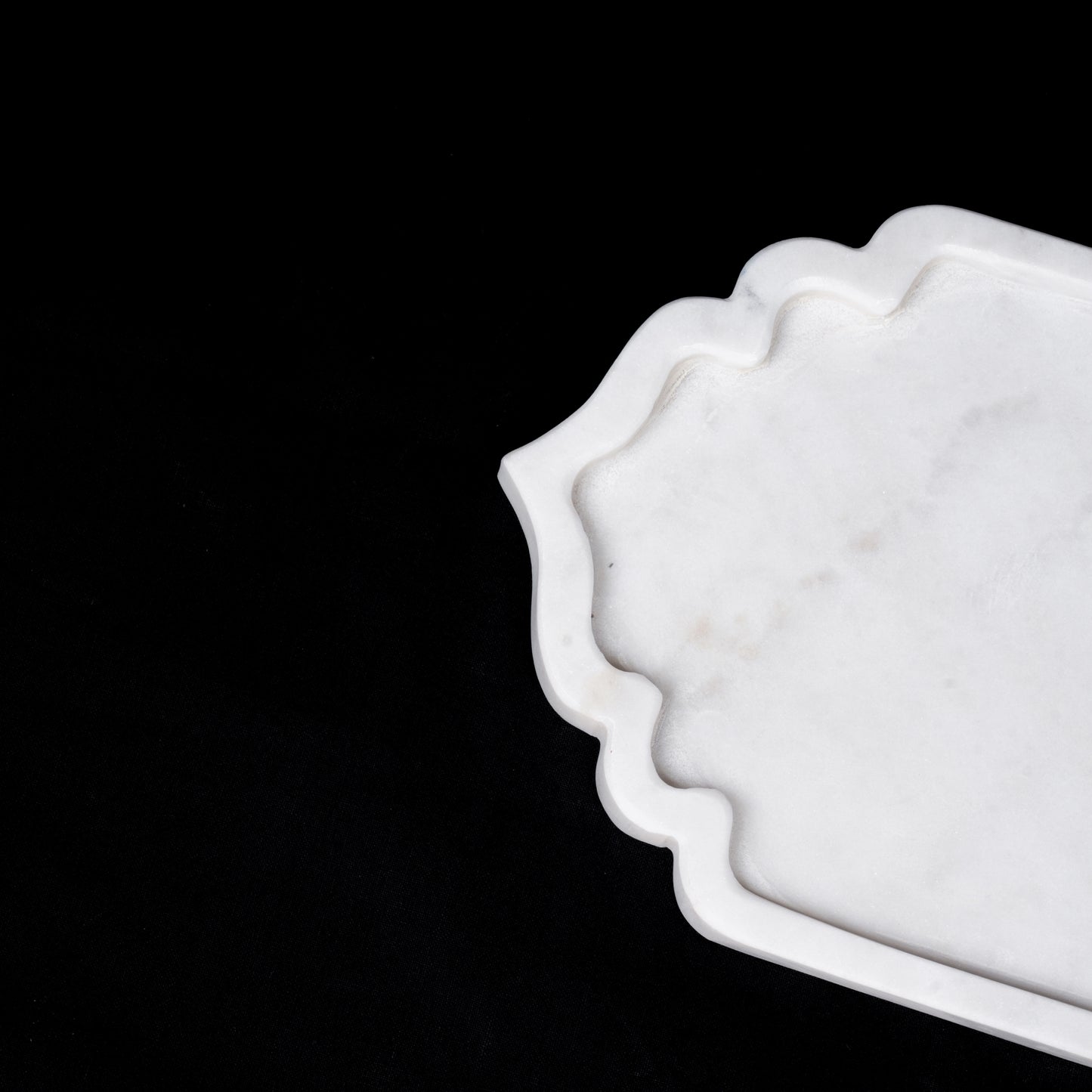 Royal White Marble Arch Tray