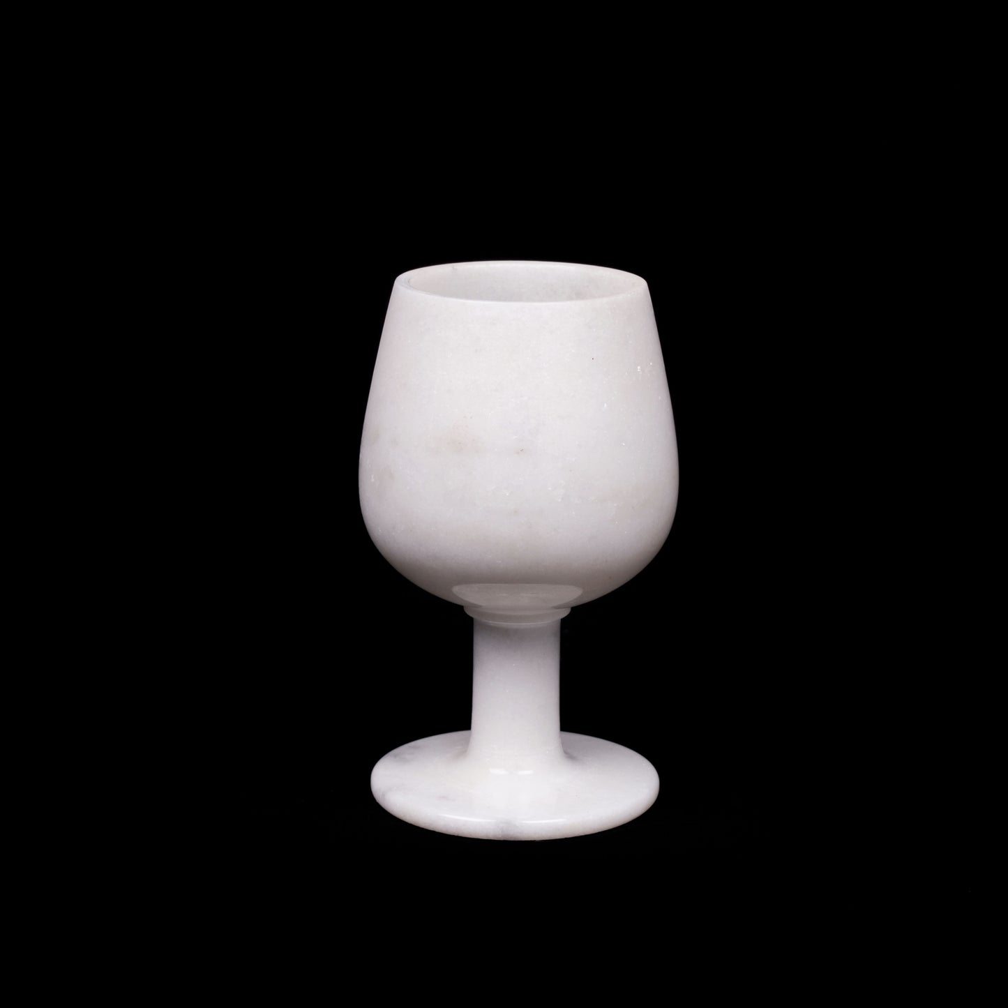 Royal White Marble Wine Glass