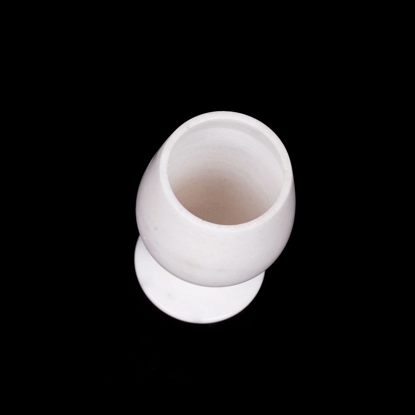 Royal White Marble Wine Glass