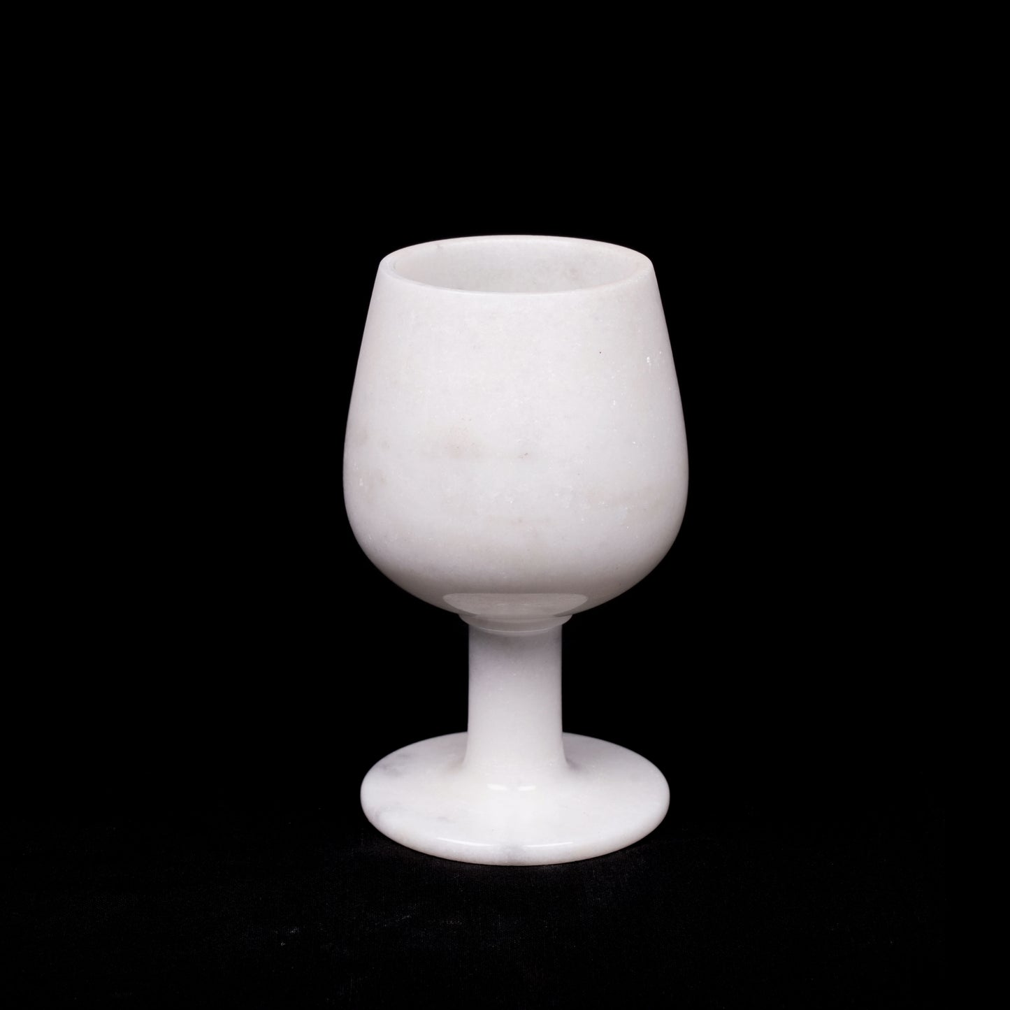Royal White Marble Wine Glass
