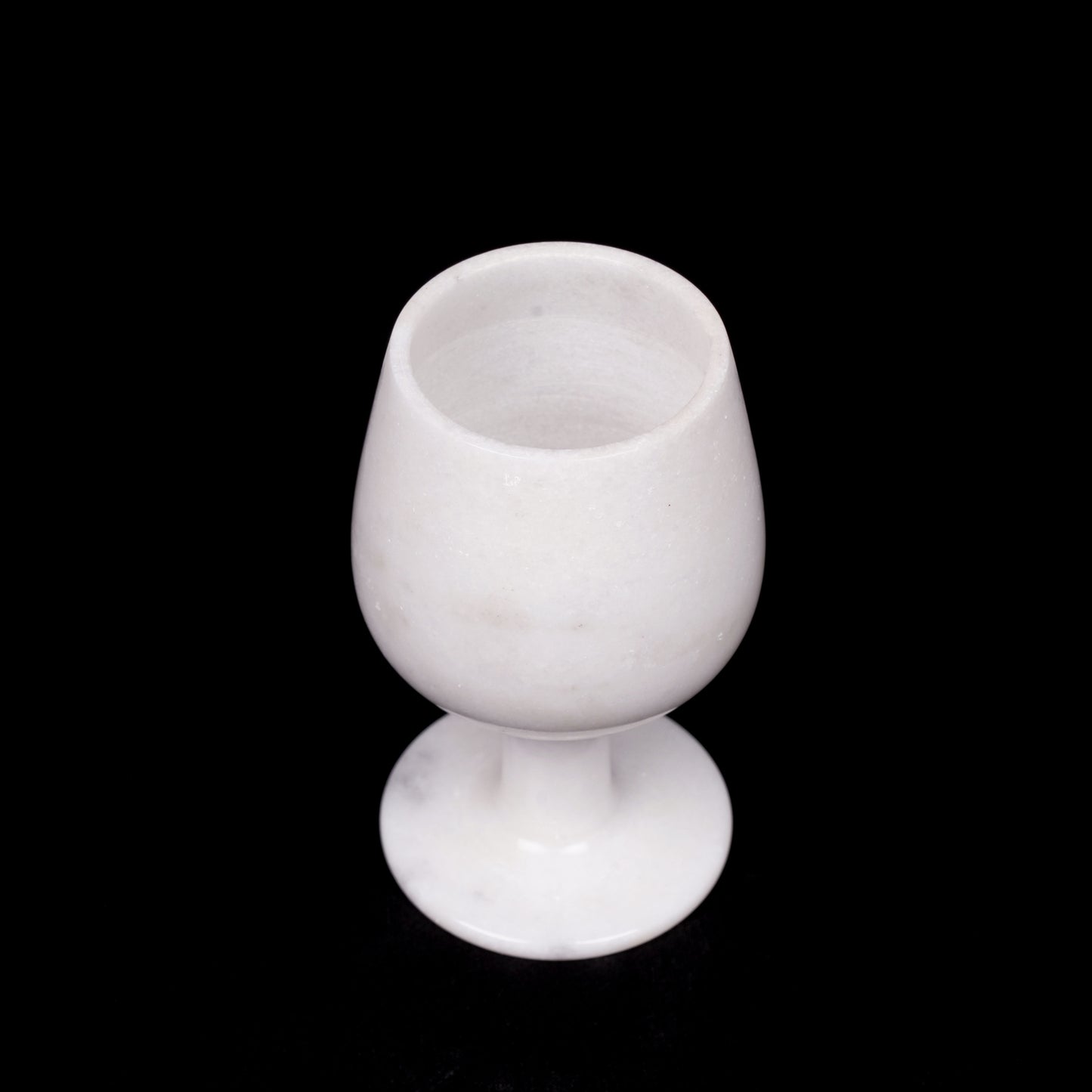 Royal White Marble Wine Glass