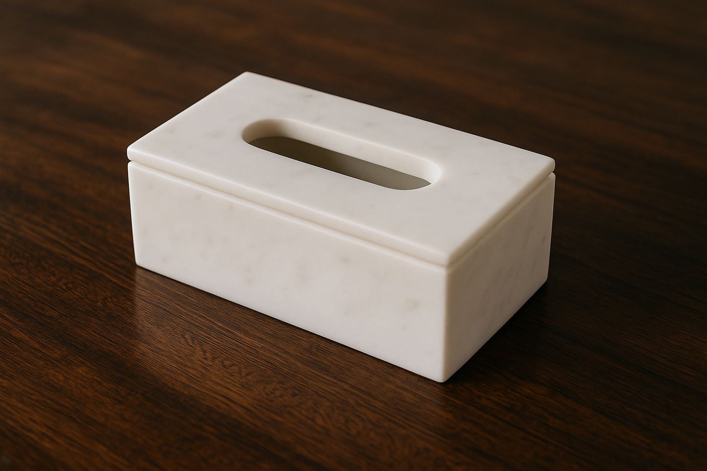 Handcrafted White Marble Tissue Box Holder || Elegant Luxury for Modern Living