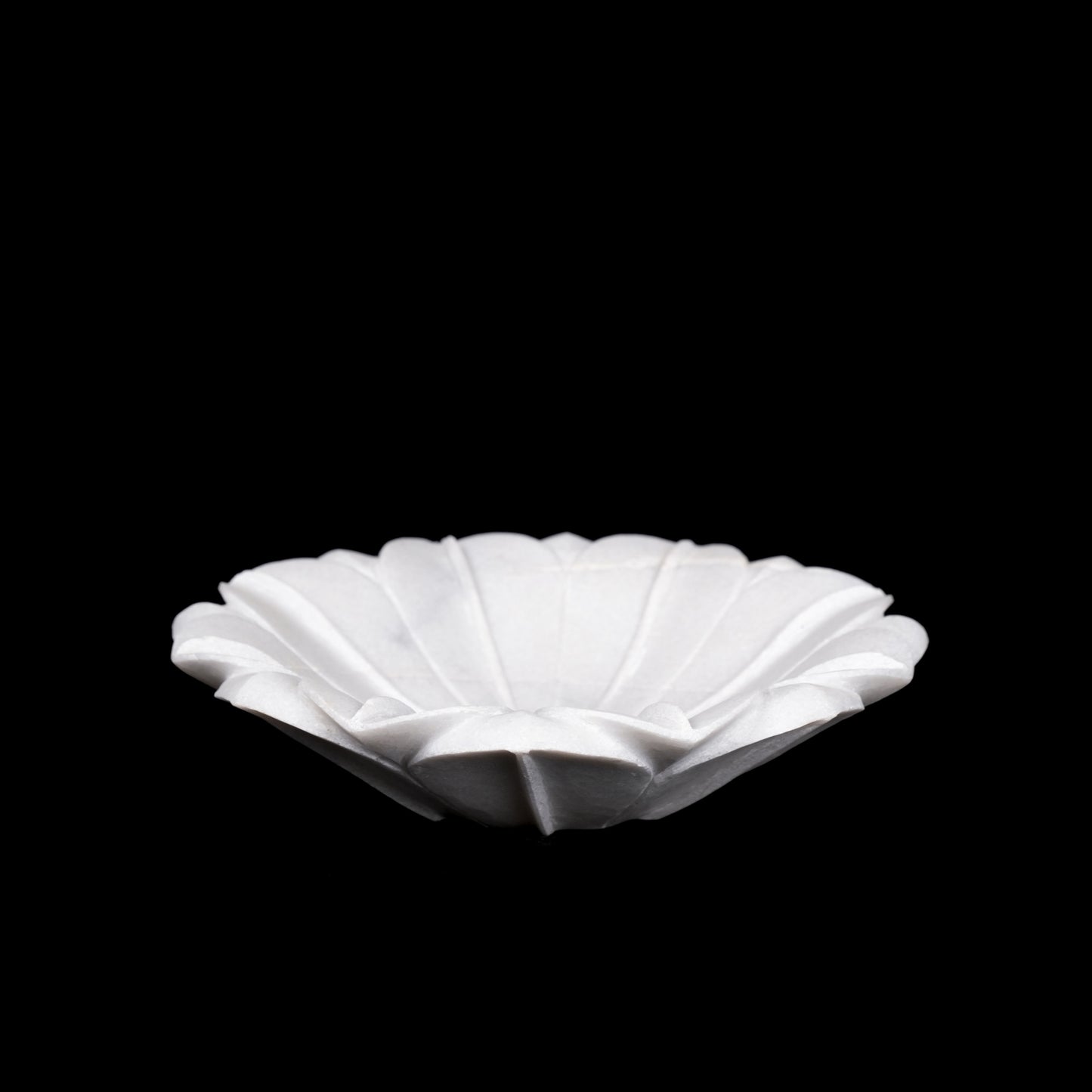 White Marble Lotus Urli | Multipurpose Bowl