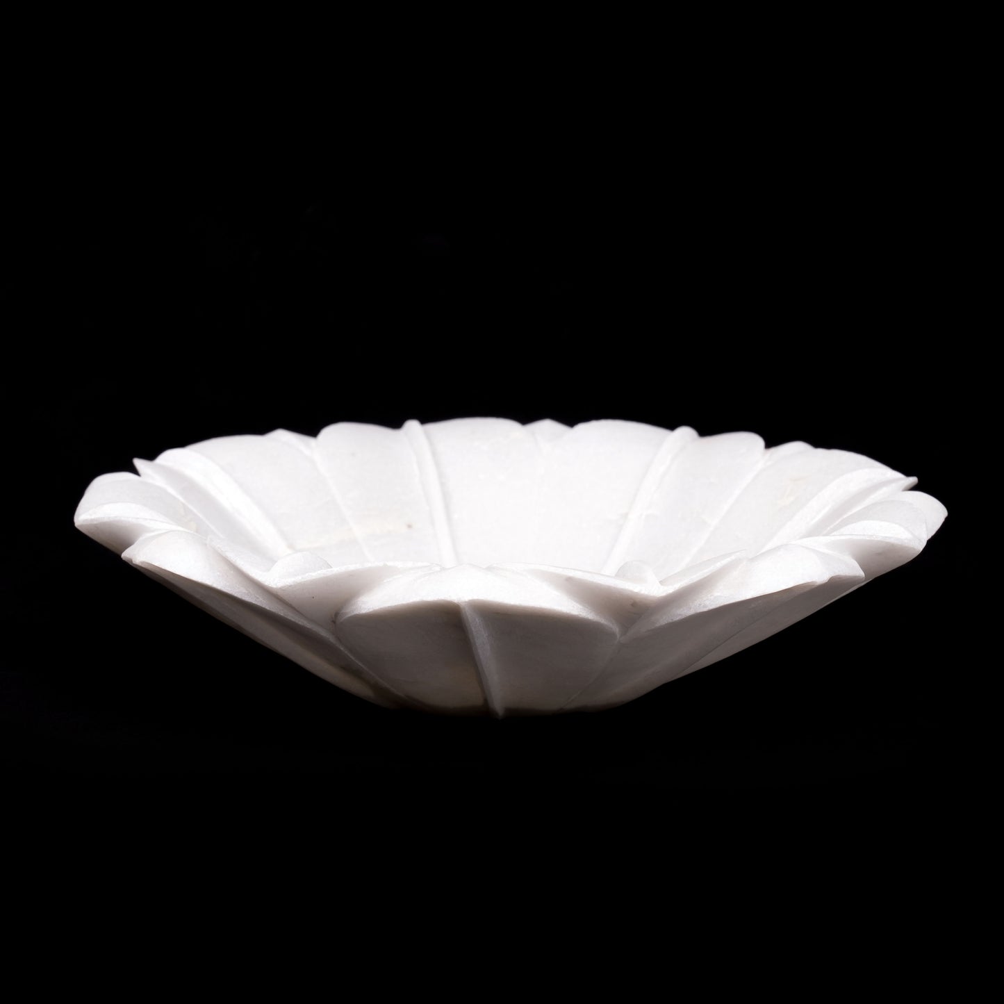 White Marble Lotus Urli | Multipurpose Bowl