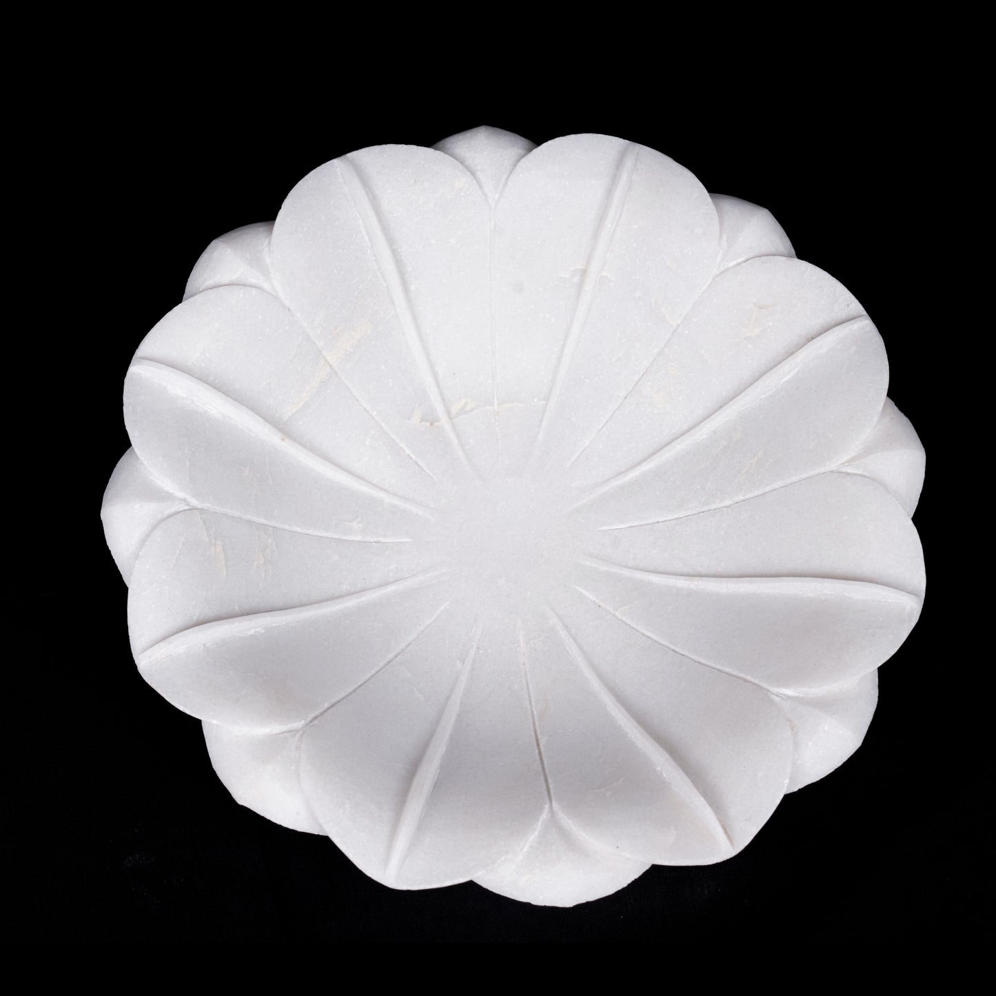 White Marble Lotus Urli | Multipurpose Bowl
