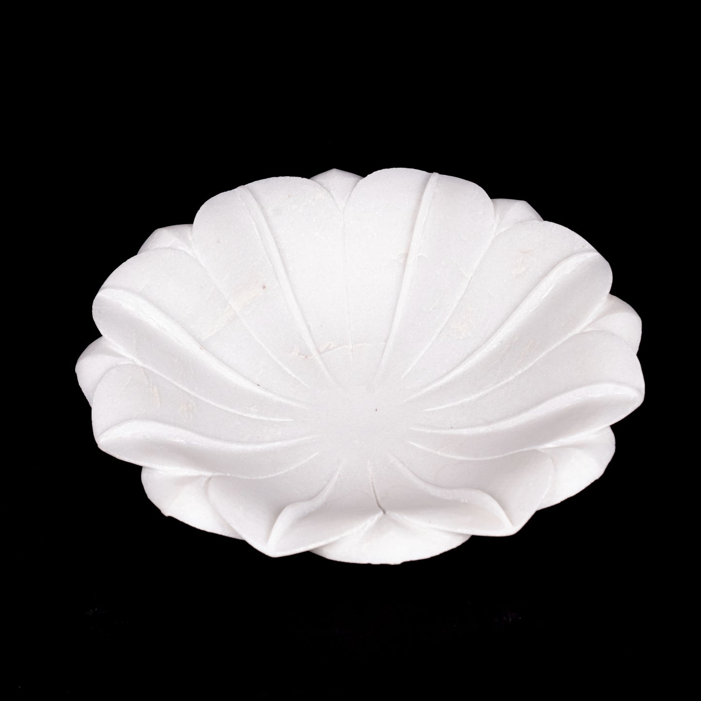 White Marble Lotus Urli | Multipurpose Bowl