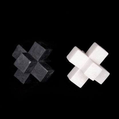 Black & White Marble Cross