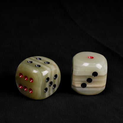 Onyx Dice ( Set of 2 )