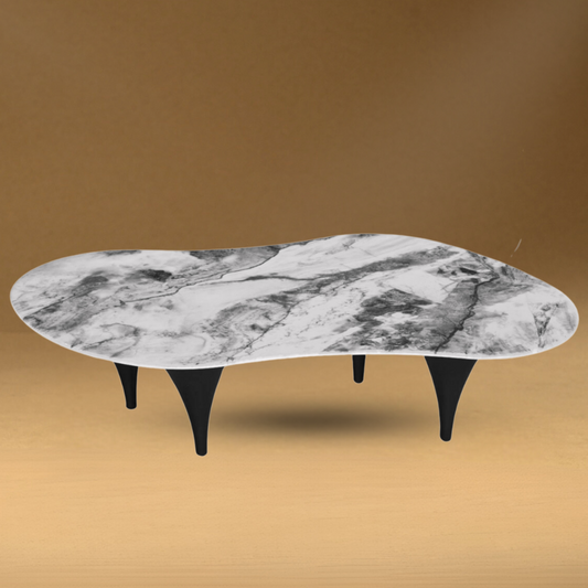 Grey Marble Effect Coffee Table