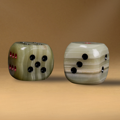 Onyx Dice ( Set of 2 )