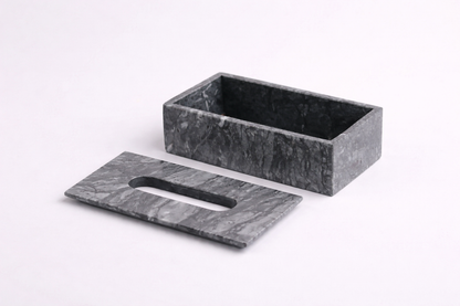 白色大理石蝴蝶纸巾架 | 奢华艺术装饰