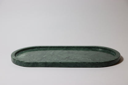 Green Marble Oval Tray