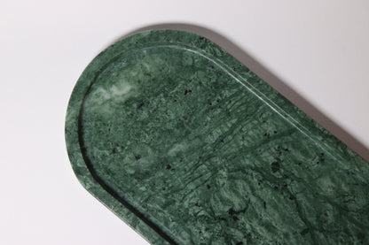 Green Marble Oval Tray