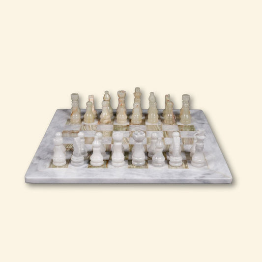 Juego de ajedrez de ónix | Objeto de colección hecho a mano en Jaipur
