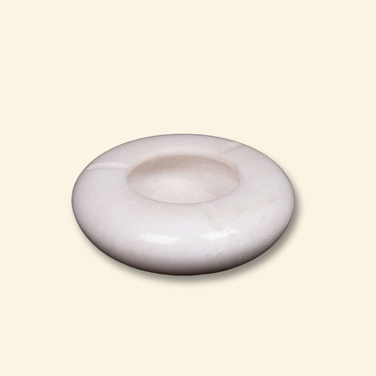 Cenicero de mármol blanco Royal Decor