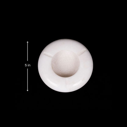 Cenicero de mármol blanco Royal Decor