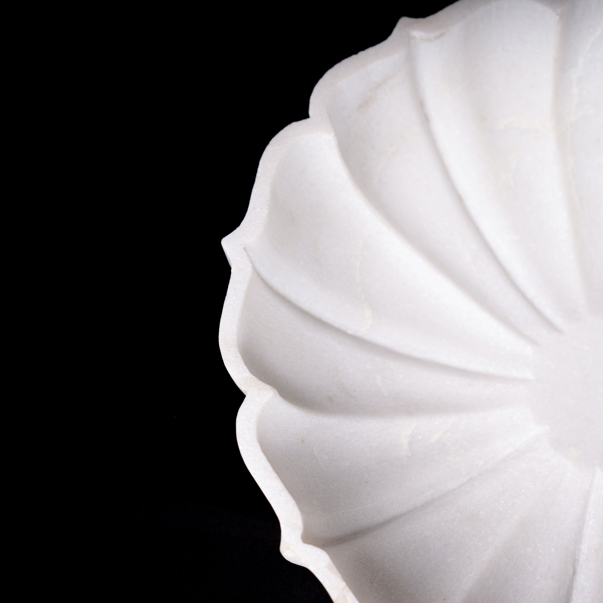 Royal White Marble Arch Shaped Urli Bowl for Multipurpose Use