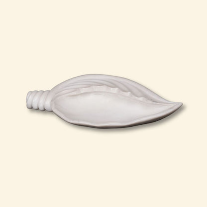 Urli en forma de concha | Cuenco multiusos de mármol blanco para una decoración elegante