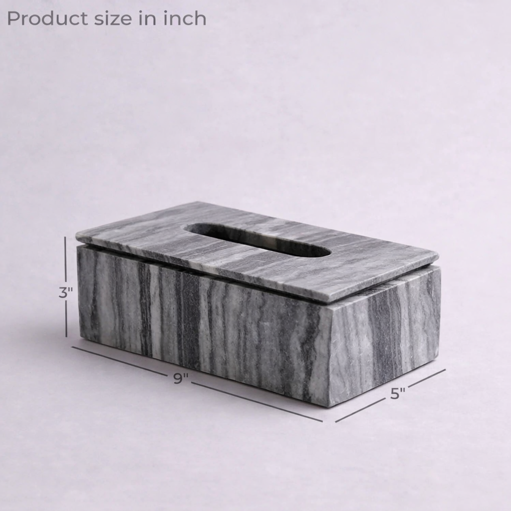 白色大理石蝴蝶纸巾架 | 奢华艺术装饰